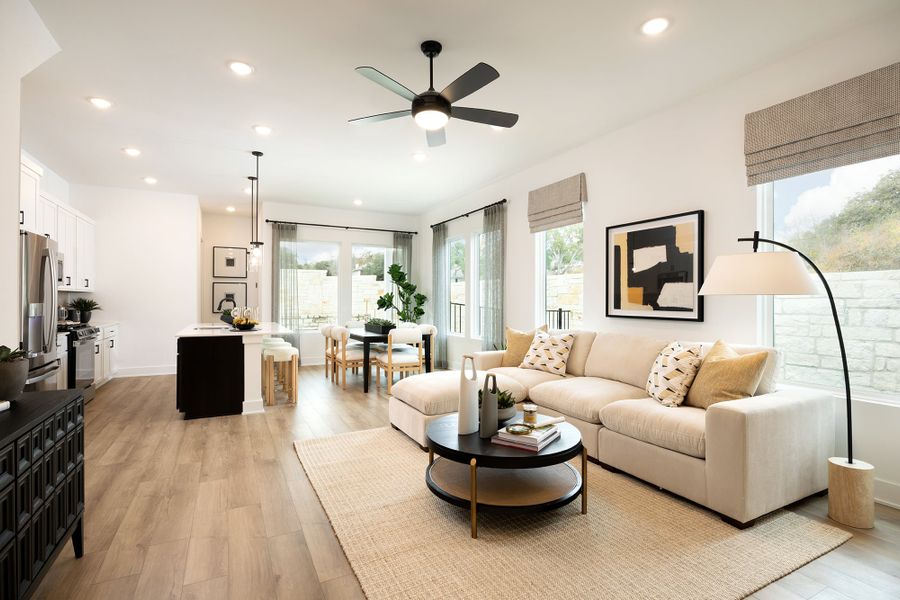 Furnished interior view inside a new home in Novel, Austin (Image 5).