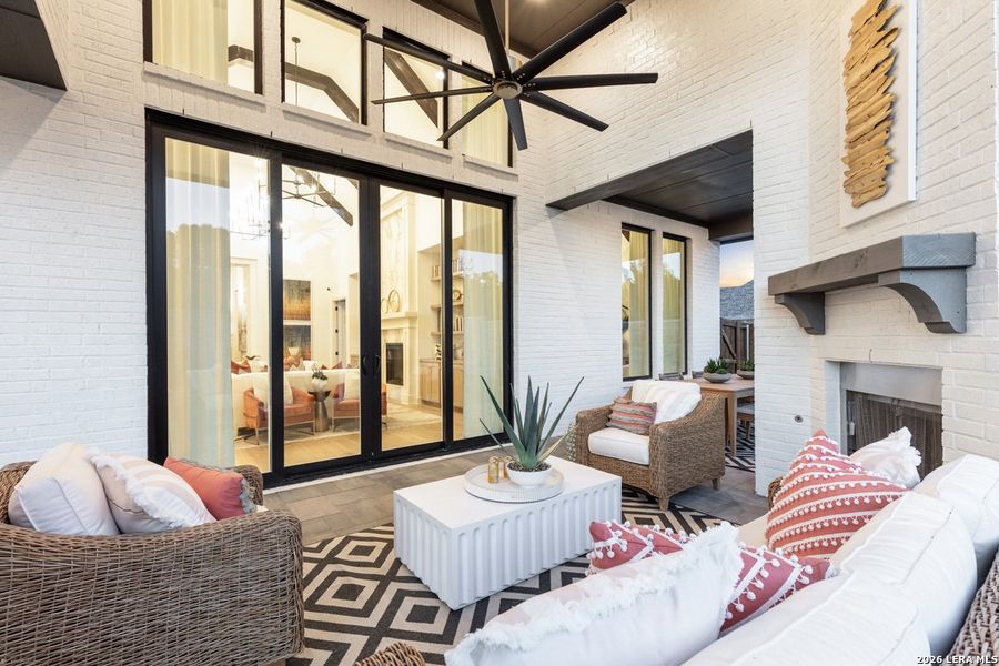 Exterior details and patio area of a home in Esperanza, Boerne (Image 3).