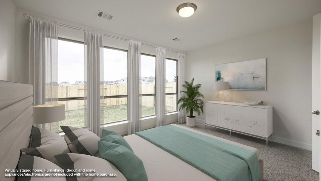 Furnished interior view inside a new home in Lariat 45', Liberty Hill (Image 7).