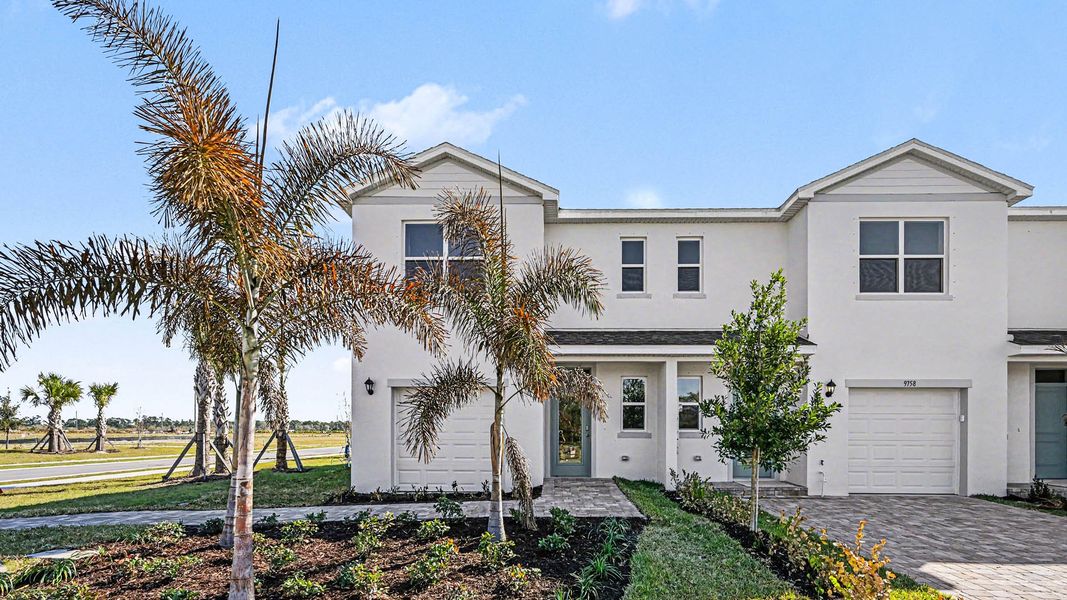 Representative exterior photo of a completed home built from the San Marco Exterior by D.R. Horton in Venetian Grove, Vero Beach, FL (Image 23).