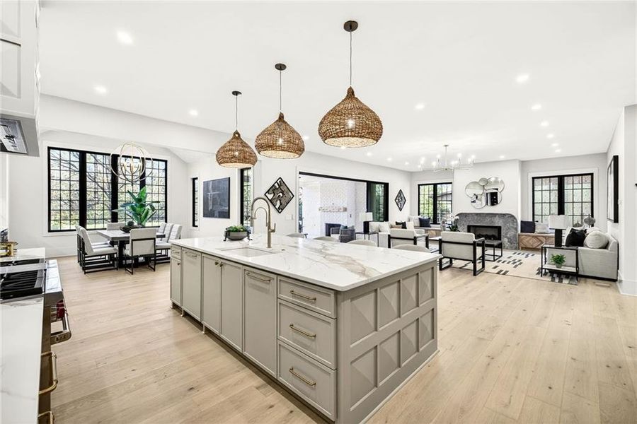 Furnished interior view inside a new home in , Atlanta (Image 17).
