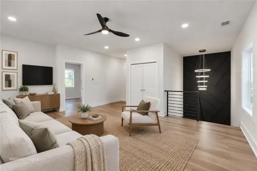 Furnished interior view inside a new home in , Atlanta (Image 8). Furnished interior view inside a new home in , Atlanta (Image 8).
