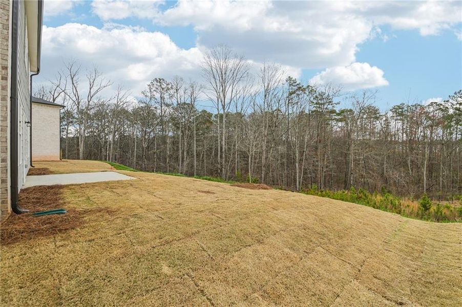 Exterior details and patio area of a home in Creekside at Oxford Park, Fairburn (Image 29). Exterior details and patio area of a home in Creekside at Oxford Park, Fairburn (Image 29).