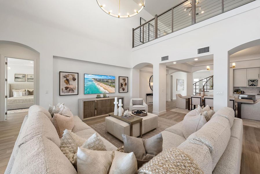 Furnished interior view inside a new home in , Jupiter (Image 6).