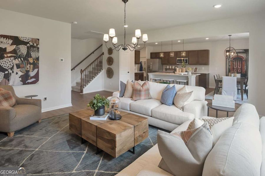 Furnished interior view inside a new home in Bryson Farms, Byron (Image 14).