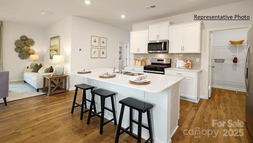 Furnished interior view inside a new home in The Hamptons at Hickory, Hickory (Image 9).