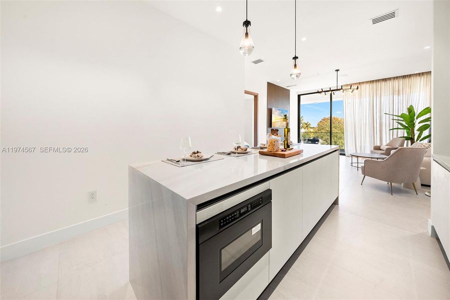 Furnished interior view inside a new home in , Delray Beach (Image 15). Furnished interior view inside a new home in , Delray Beach (Image 15).