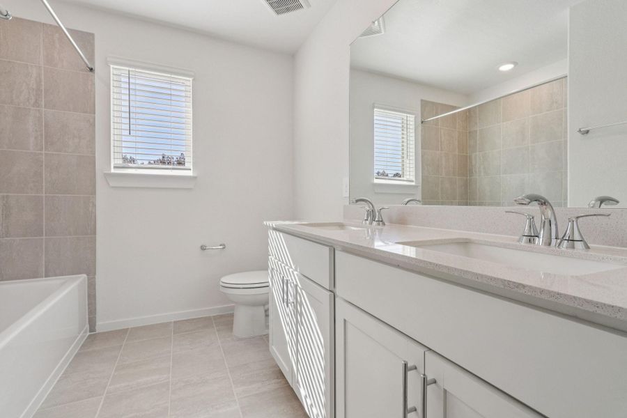 Photo is not of the actual home, but is an inspirational photo of builder’s model home and may depict options, furnishings, and/or decorator features that are not included