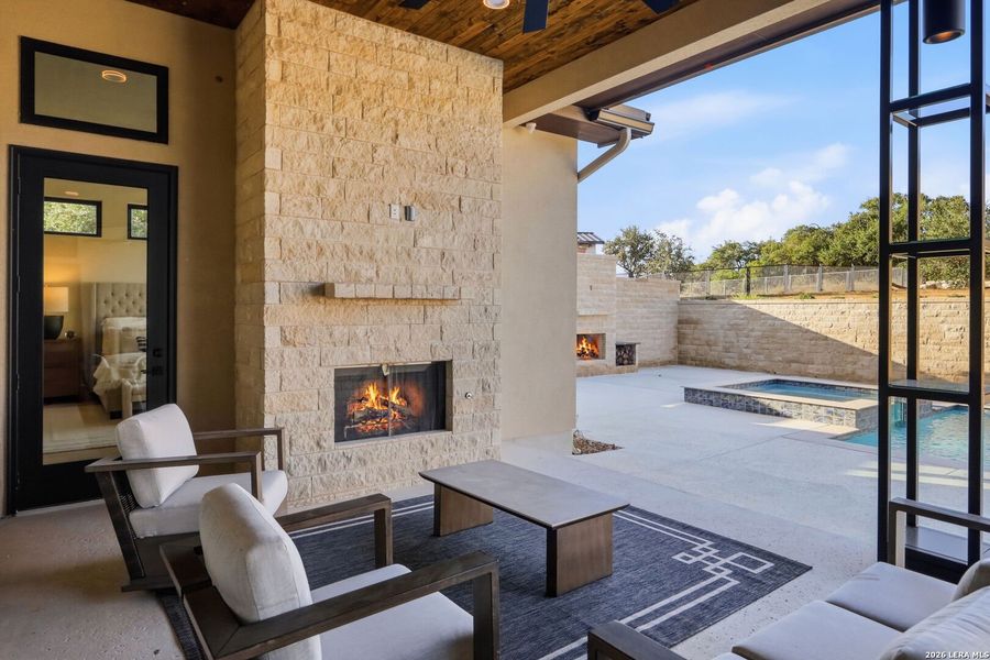 Exterior details and patio area of a home in , Boerne (Image 3).