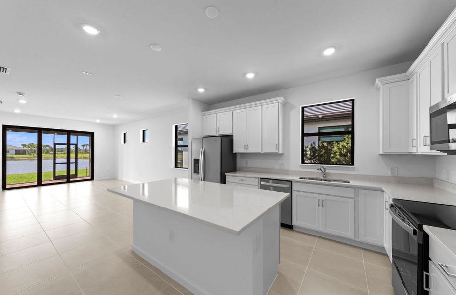 Furnished interior view inside a new home in Del Webb Naples, Ave Maria (Image 8).