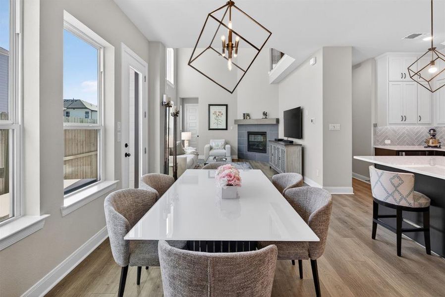 Furnished interior view inside a new home in The Retreat at Harvest, Argyle (Image 11).