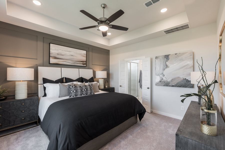 Furnished interior view inside a new home in Mason Woods, Cypress (Image 13).