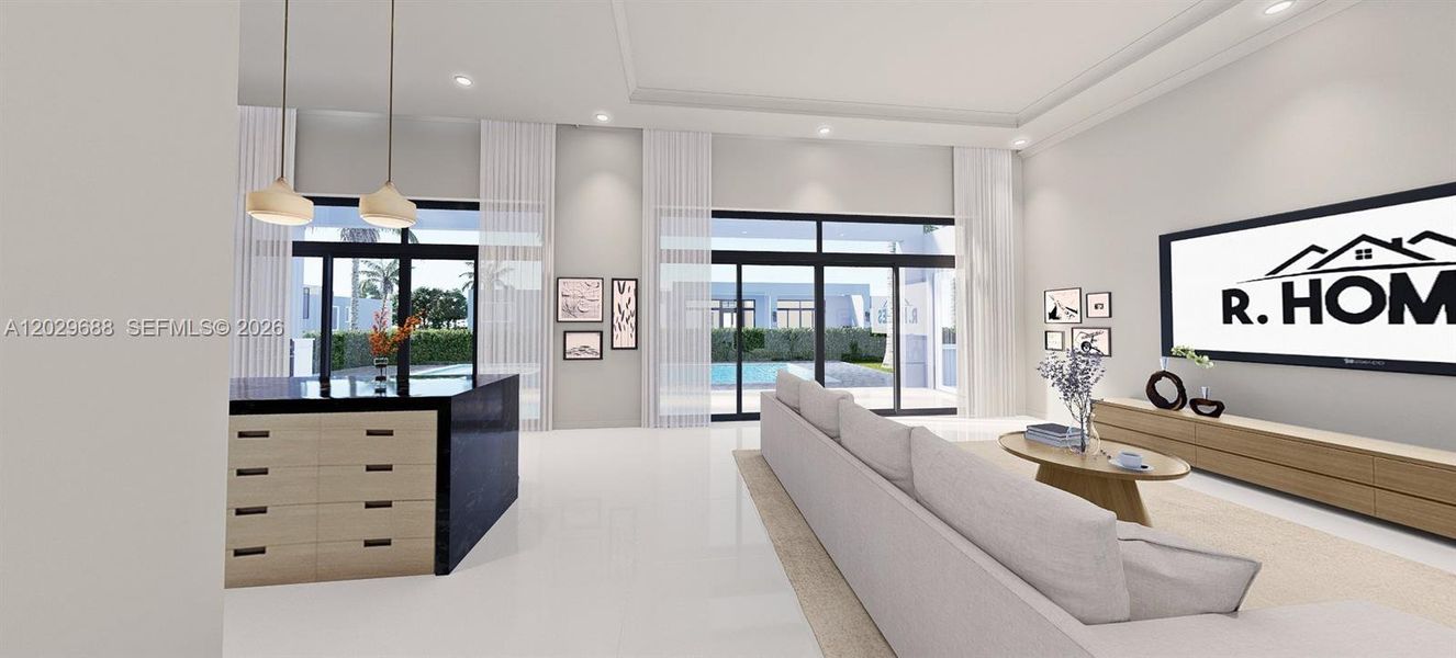 Furnished interior view inside a new home in , Homestead (Image 5).