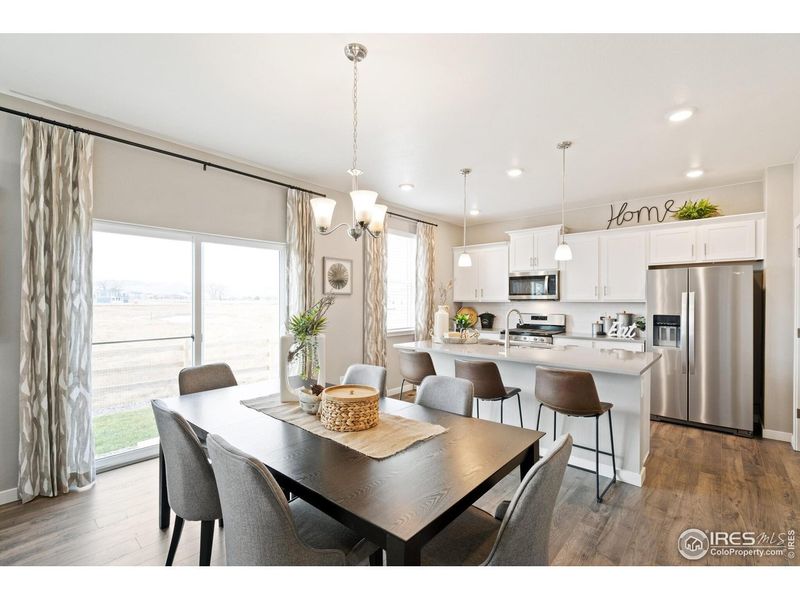 Furnished interior view inside a new home in Fossil Creek Ranch, Windsor (Image 14).