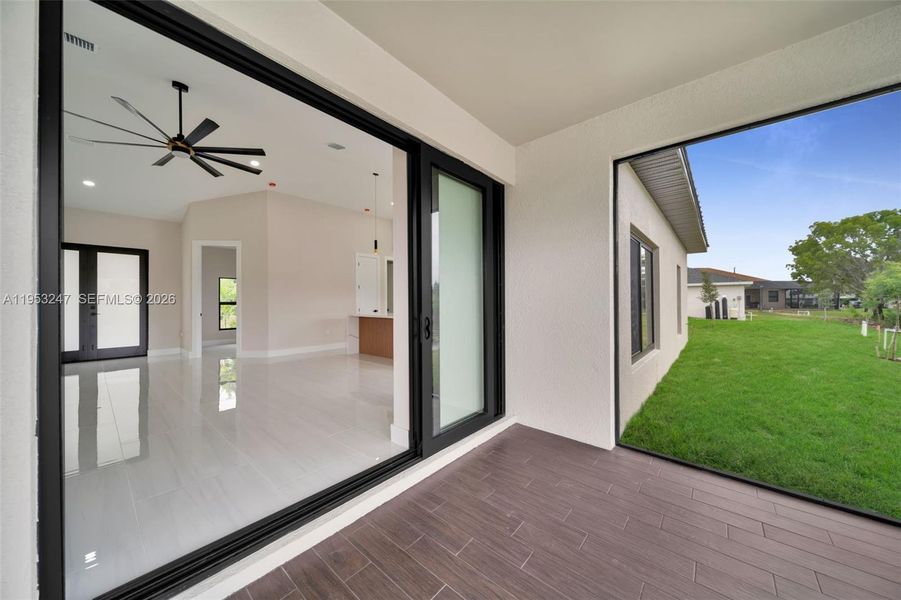 Exterior details and patio area of a home in , Cape Coral (Image 29).