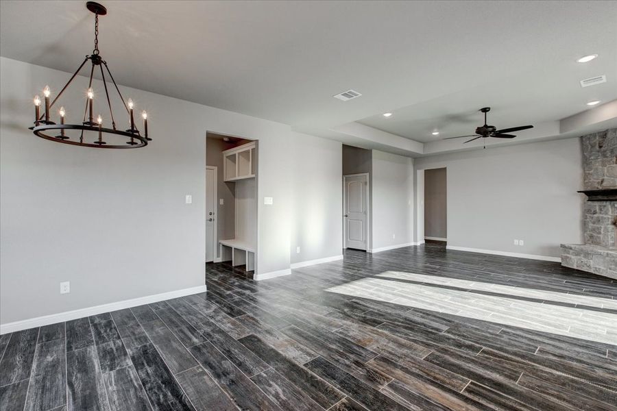 Representative unfurnished interior of a home built from the The Aubrey by Doug Parr Custom Homes in Honeysuckle Ranch, Paradise (Image 17). Representative unfurnished interior of a home built from the The Aubrey by Doug Parr Custom Homes in Honeysuckle Ranch, Paradise (Image 17).