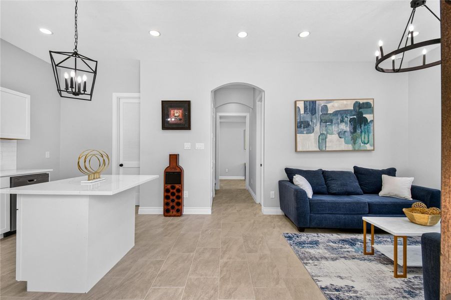 Furnished interior view inside a new home in , Willis (Image 16).
