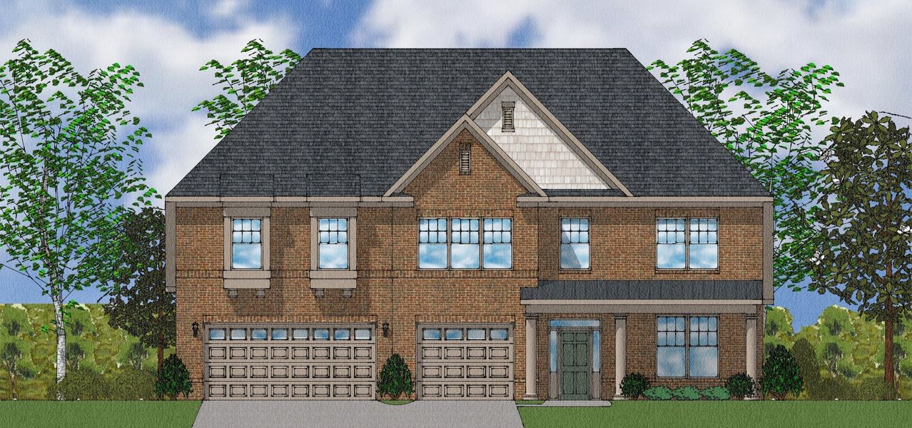 Representative exterior photo of a completed home built from the Patterson II - Elite Collection by Mungo Homes in Suter Estates, Easley, SC (Image 13).