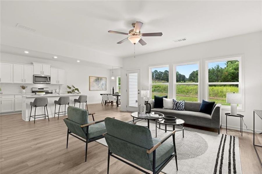 Furnished interior view inside a new home in , Loganville (Image 32).