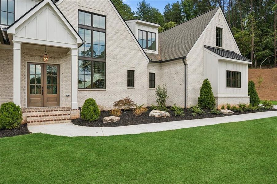Exterior details and patio area of a home in , Cumming (Image 32).