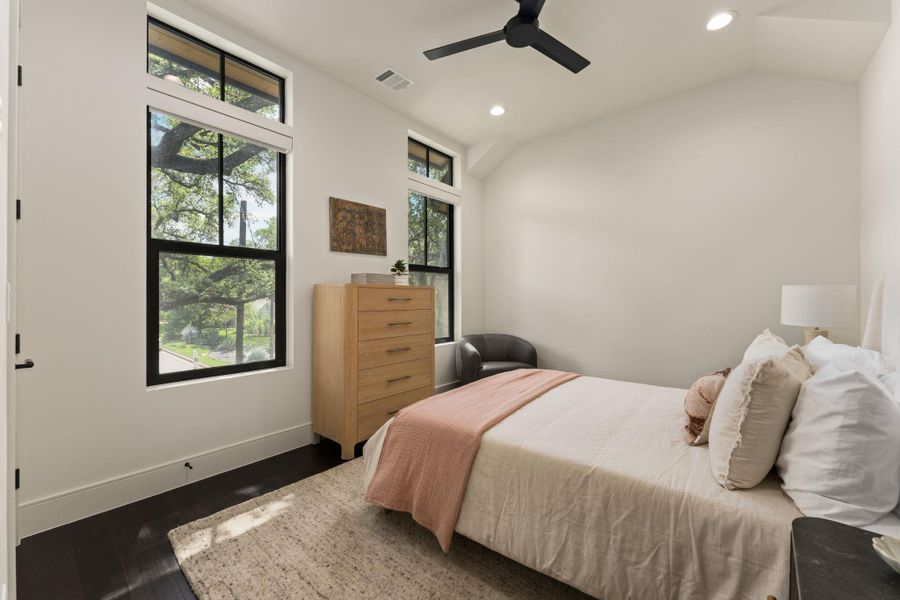 Secondary bedroom on the second floor.