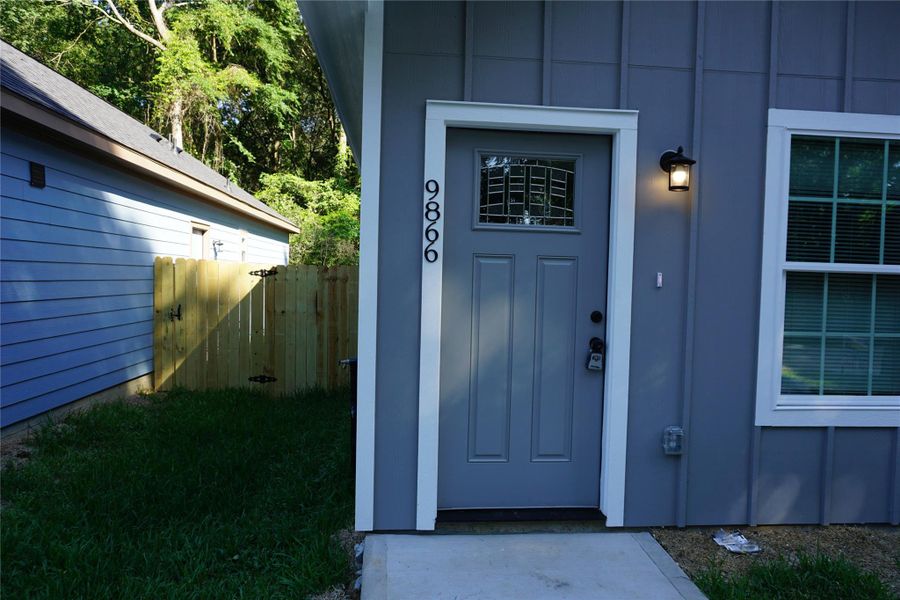 Exterior details and patio area of a home in , Willis (Image 3). Exterior details and patio area of a home in , Willis (Image 3).