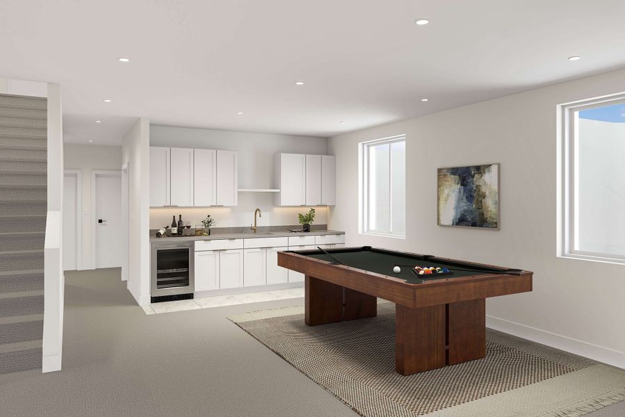 Furnished interior view inside a new home in , Denver (Image 7).