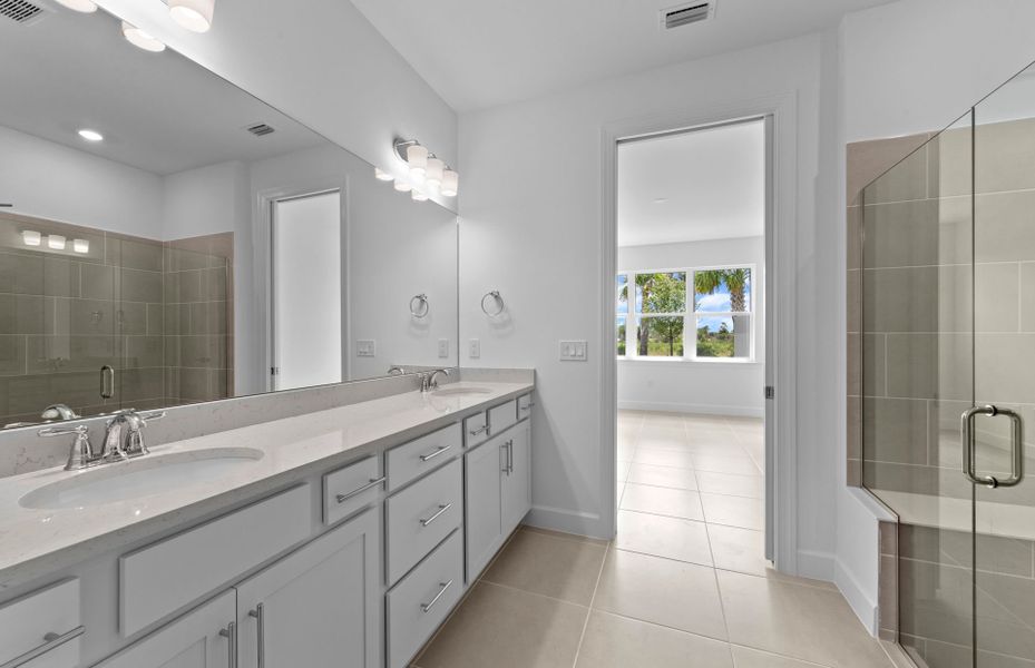 Furnished interior view inside a new home in TerraWalk at Babcock Ranch, Alva (Image 7).