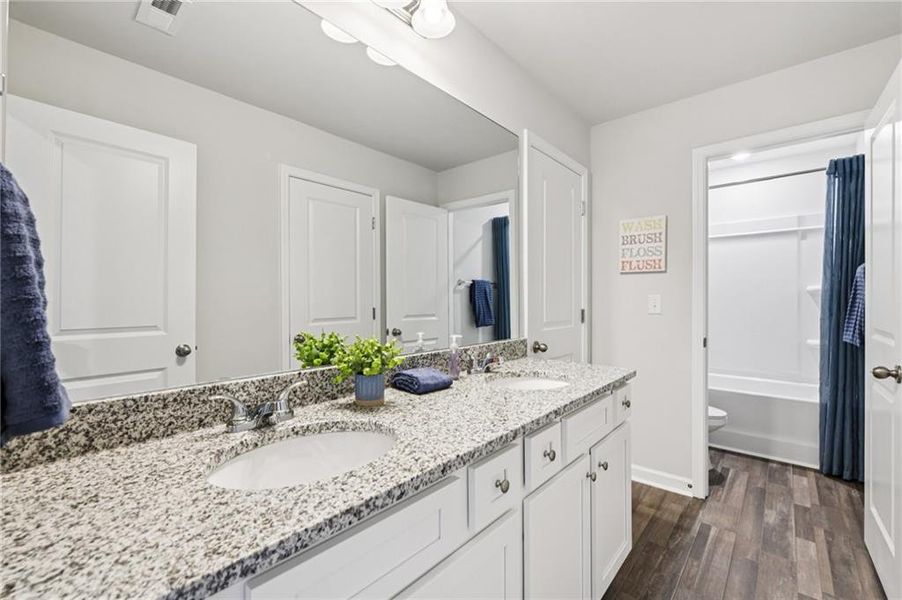 Furnished interior view inside a new home in The Hills at Cedar Creek, Winder (Image 12). Furnished interior view inside a new home in The Hills at Cedar Creek, Winder (Image 12).
