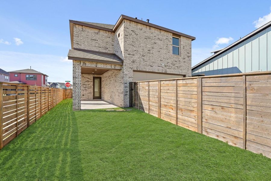 Exterior details and patio area of a home in Indigo, Richmond (Image 4).