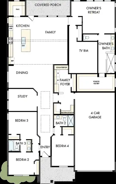2D floor plan layout of this home in Briggs Ranch – Signature Legacy Series, San Antonio, TX (Image 2). 2D floor plan layout of this home in Briggs Ranch – Signature Legacy Series, San Antonio, TX (Image 2).