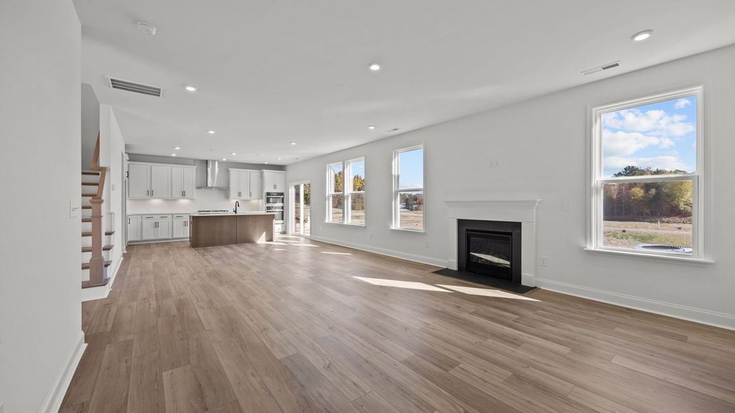 Furnished interior view inside a new home in Farms at Bellingham, Mooresville (Image 7).