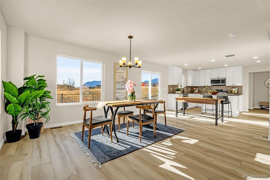 Furnished interior view inside a new home in , Colorado Springs (Image 25).