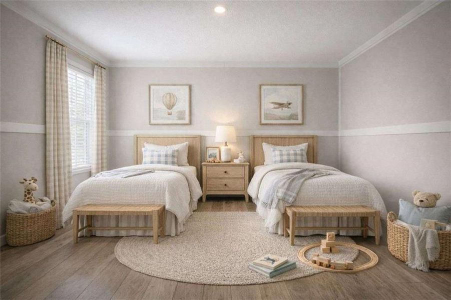 Furnished interior view inside a new home in , Elberton (Image 10).