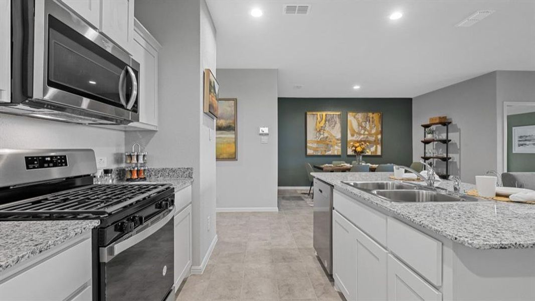 Furnished interior view inside a new home in Rosewood at Beltmill, Fort Worth (Image 24). Furnished interior view inside a new home in Rosewood at Beltmill, Fort Worth (Image 24).