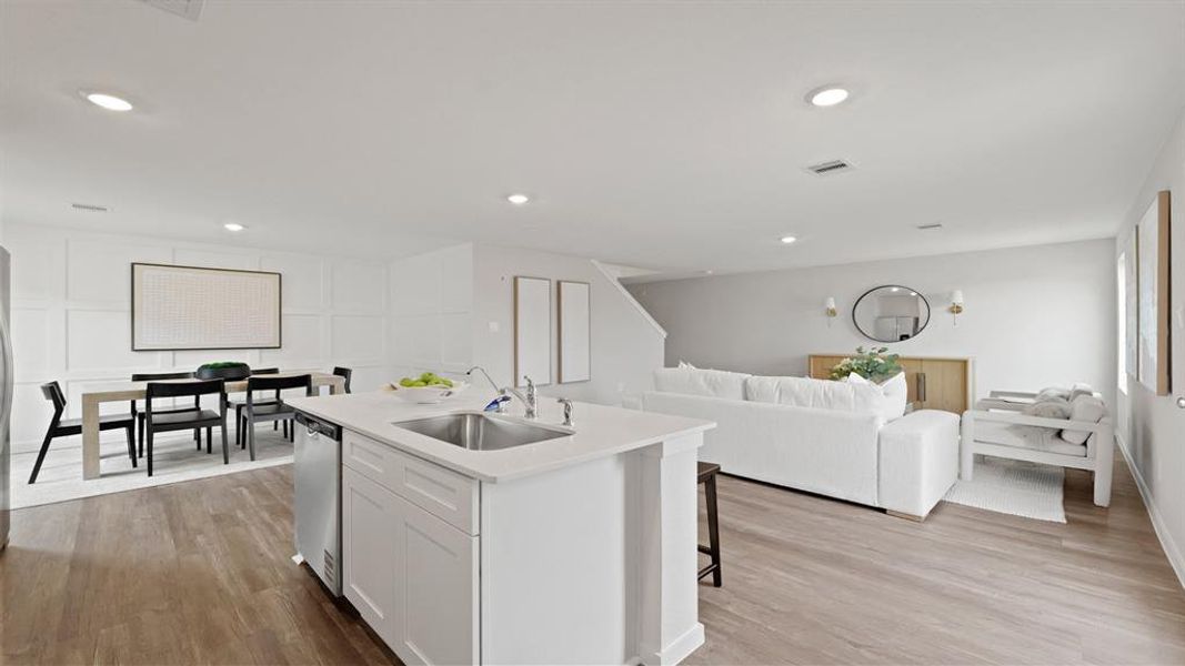 Furnished interior view inside a new home in California Meadows, Arlington (Image 9).