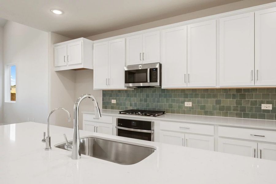 Furnished interior view inside a new home in Lariat, Liberty Hill (Image 7). Furnished interior view inside a new home in Lariat, Liberty Hill (Image 7).