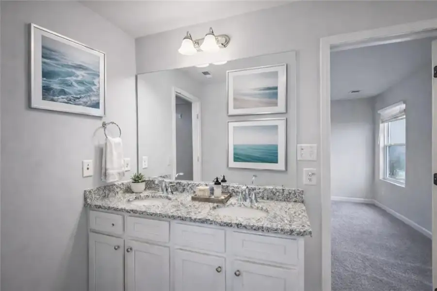 Furnished interior view inside a new home in The Hills at Cedar Creek, Winder (Image 14).