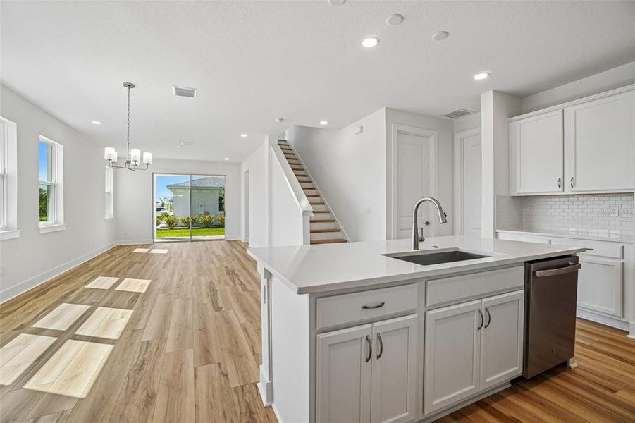 Furnished interior view inside a new home in Lagoon Residences at Epperson, Wesley Chapel (Image 12).