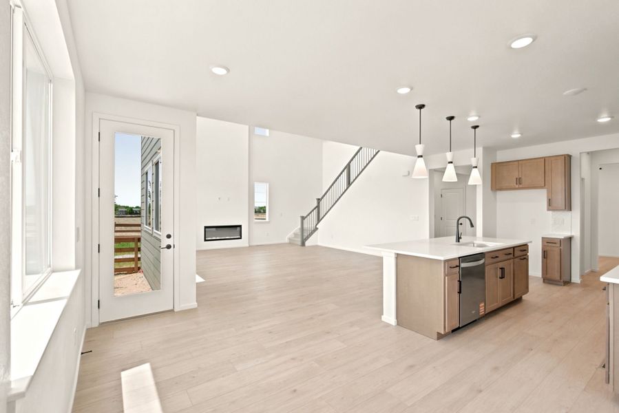 Furnished interior view inside a new home in Cordovan, Firestone (Image 11).