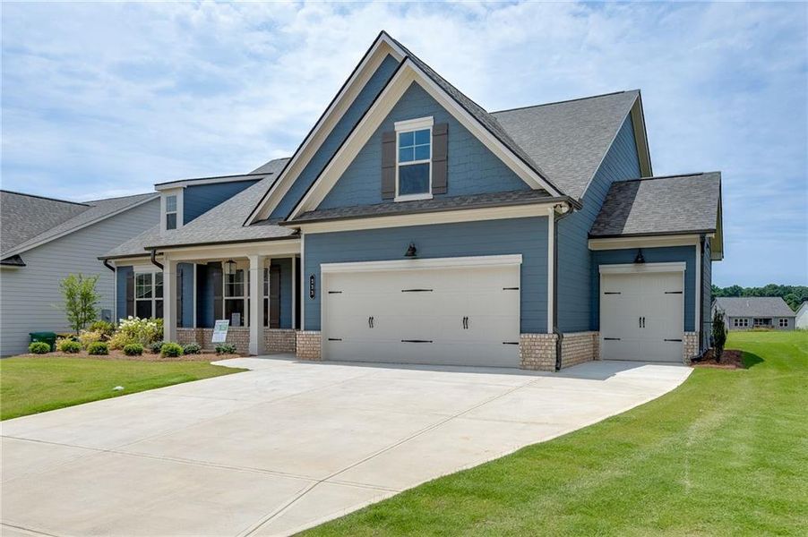 Front exterior of a new home in , Jefferson, GA, highlighting curb appeal (Image 2). Front exterior of a new home in , Jefferson, GA, highlighting curb appeal (Image 2).