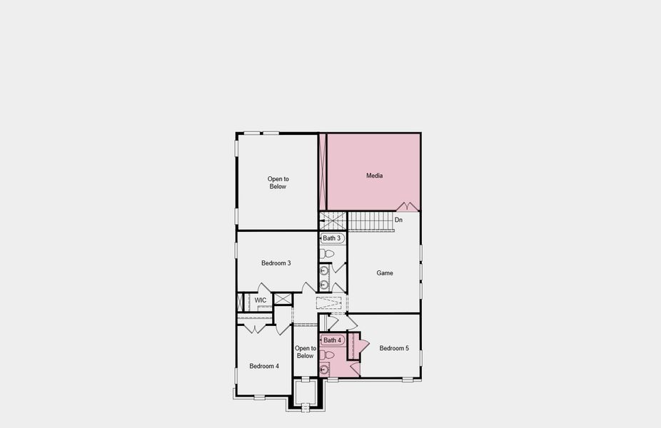 2D floor plan layout of this home in Stoneridge, Melissa, TX (Image 3).