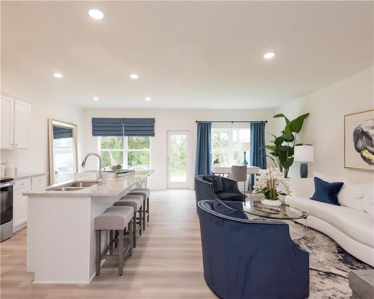 Furnished interior view inside a new home in , Conyers (Image 12).