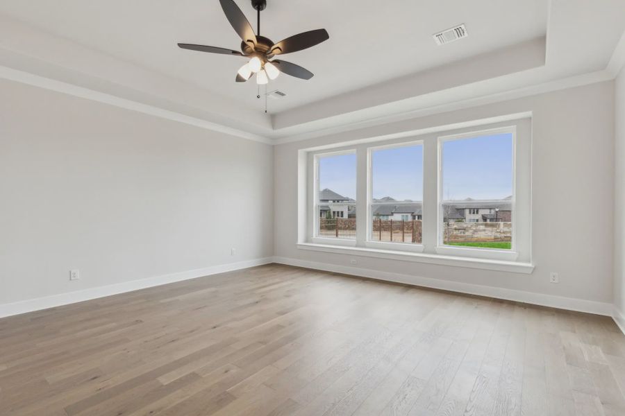 Representative unfurnished interior of a home built from the Tirana by Chesmar Homes in Canyon Falls, Argyle (Image 11). Representative unfurnished interior of a home built from the Tirana by Chesmar Homes in Canyon Falls, Argyle (Image 11).
