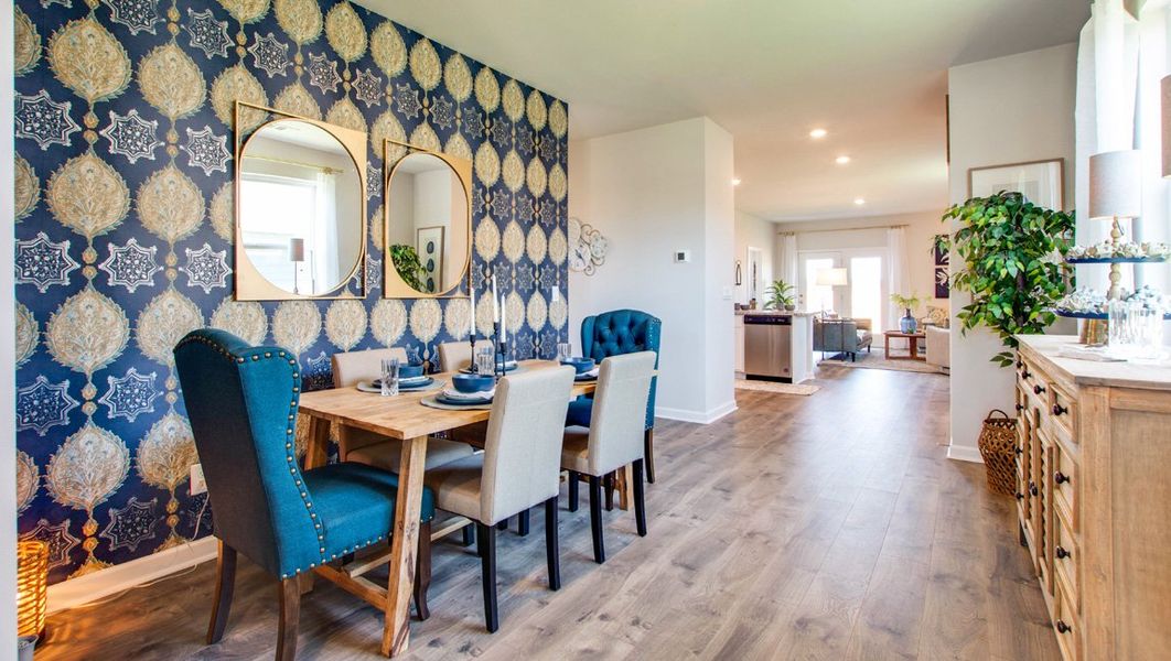 Representative furnished interior of a home built from the ASTOR by D.R. Horton in Nexus South, Gallatin (Image 6).