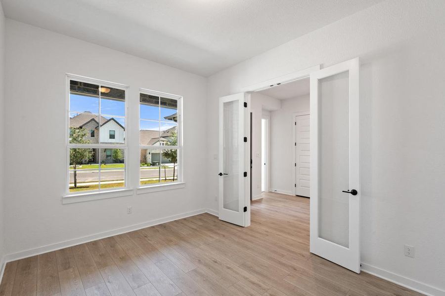 Spacious, unfurnished interior of a new home in Capitol Collection at Lariat, Liberty Hill (Image 17). Spacious, unfurnished interior of a new home in Capitol Collection at Lariat, Liberty Hill (Image 17).