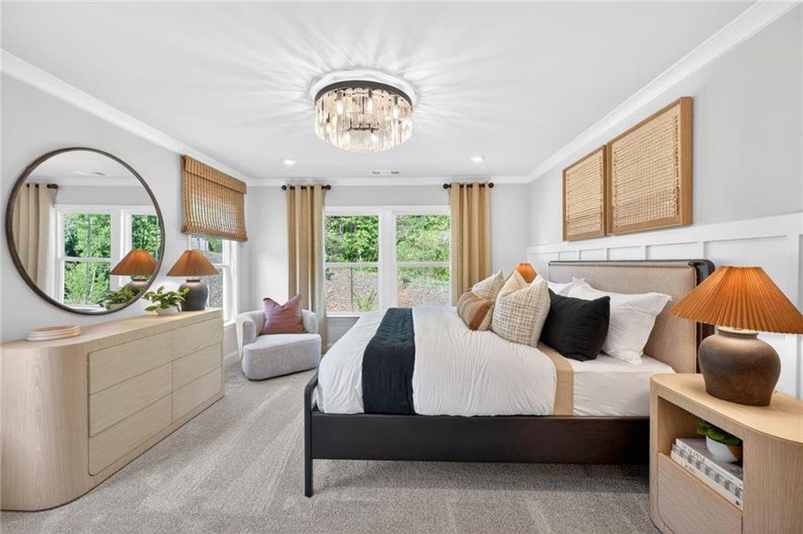 Furnished interior view inside a new home in Ansley Towns, Cumming (Image 17).