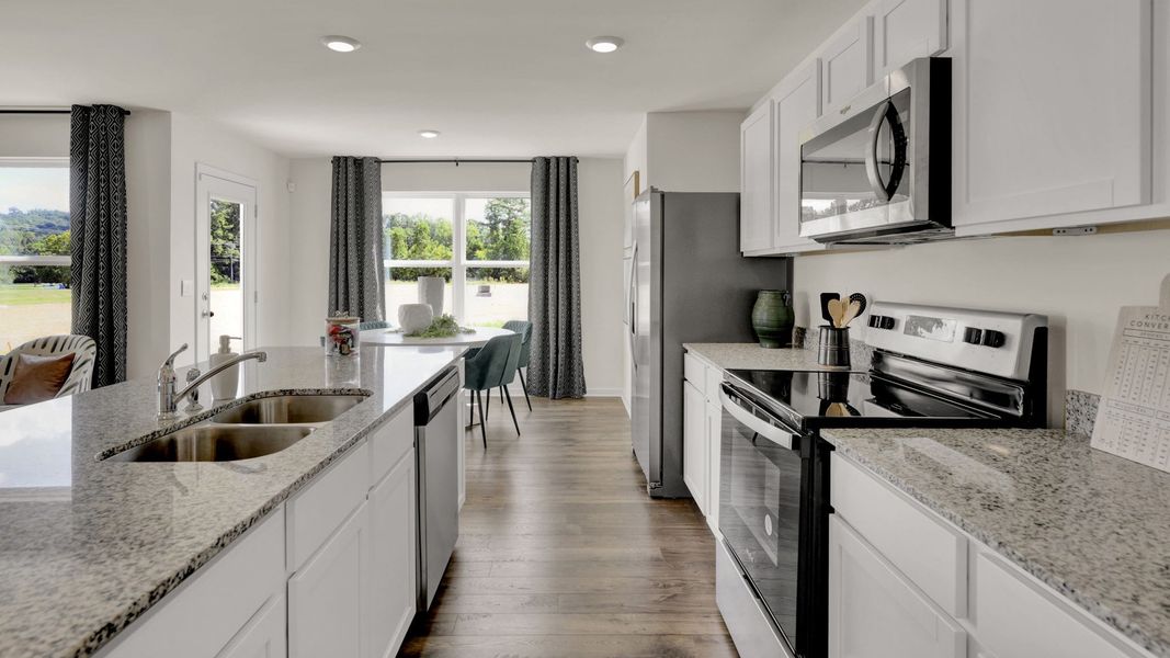 Furnished interior view inside a new home in Fox Hollow, Dalton (Image 9).