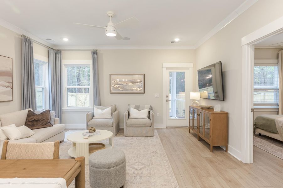 Furnished interior view inside a new home in Founder's Park, Summerville (Image 19).