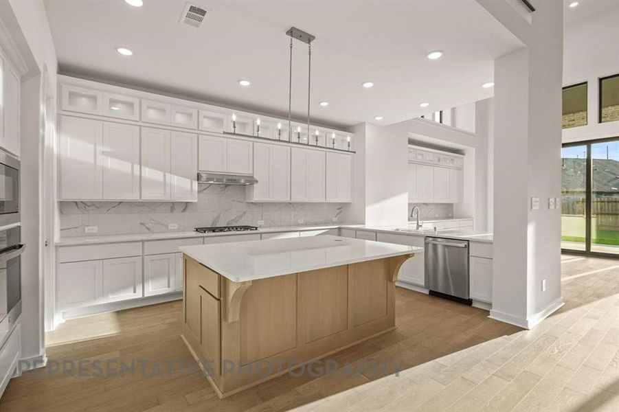 Furnished interior view inside a new home in Mosaic: 60ft. lots, Celina (Image 4).